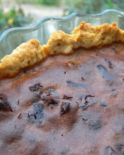 Рецепт тарт с дынной пастилой и шоколадом