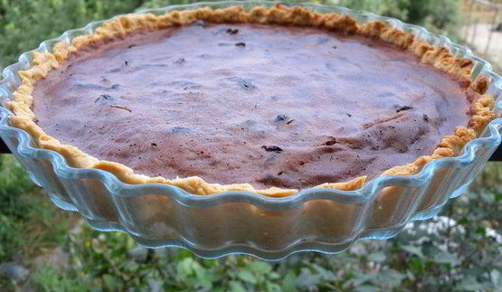 тарт с дынной пастилой и шоколадом