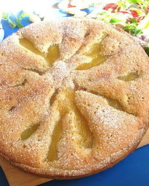 Тарт с франжипаном и карамелизованной грушей