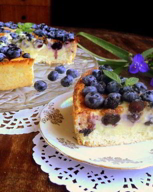 Тарт с голубикой