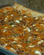 Тарт с грибами и козьим сыром