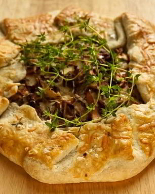 Тарт с лисичками