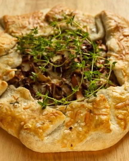 Рецепт тарта с лисичками