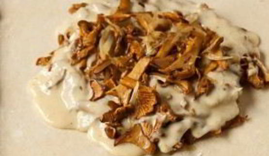 тарт с лисичками