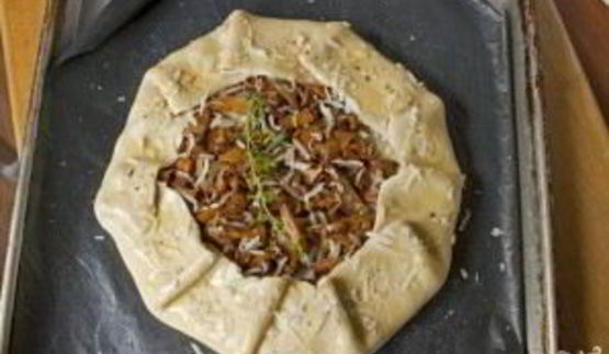 тарт с лисичками