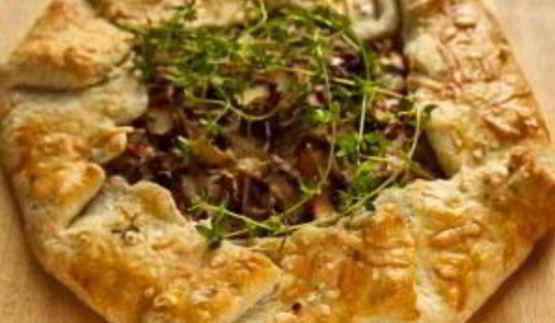 тарт с лисичками