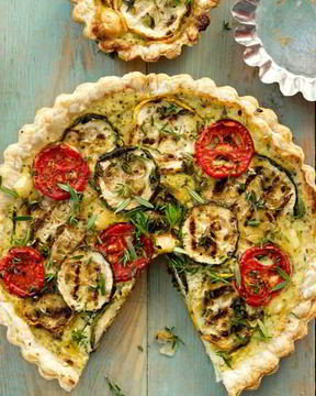 Тарт с цукини и помидорами