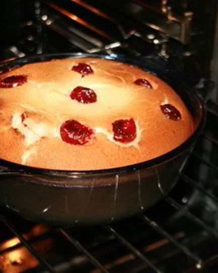 Рецепт тарт с вишней и творогом