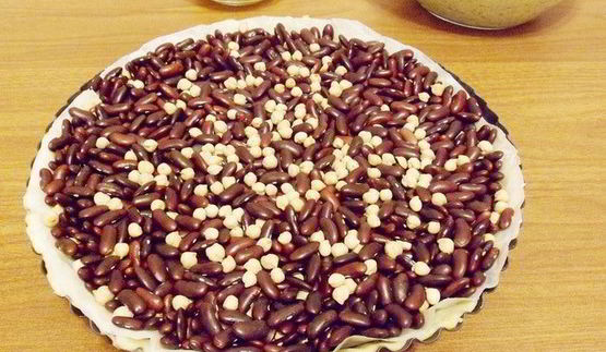 тарт с зеленым горошком