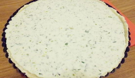 тарт с зеленым горошком