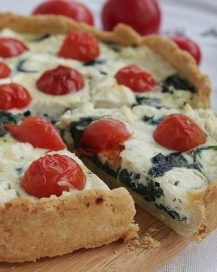 Рецепт тарта со шпинатом