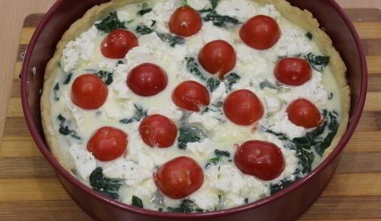 тарт со шпинатом