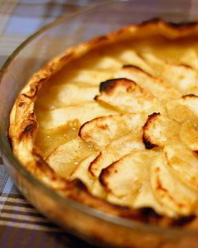 Тарт татен с яблоками из слоеного теста