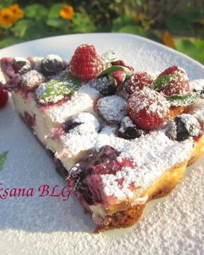 Тарт ягодно-творожный