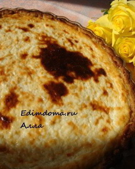 Рецепт творожно-кокосового тарт