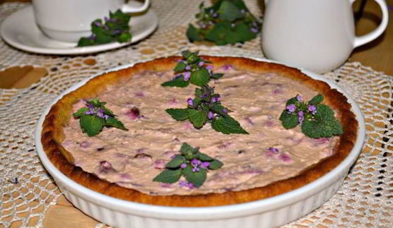 творожно-вишневый тарт