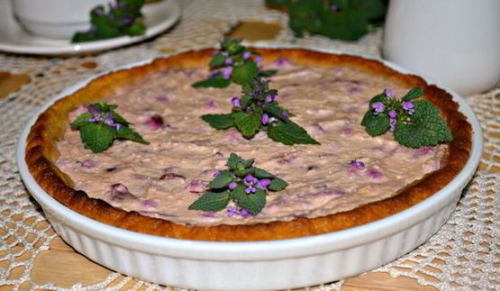 творожно-вишневый тарт