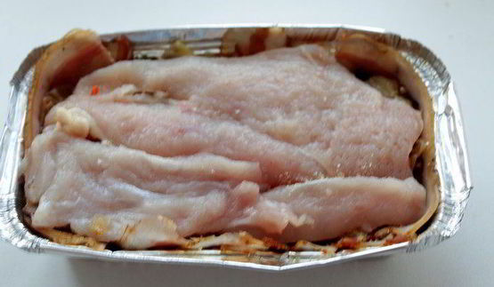 террин с баклажанами и шампиньонами