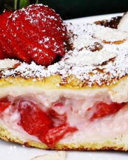 Рецепт французских тостов с фруктовой начинкой