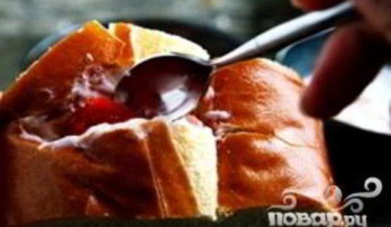 французские тосты с фруктовой начинкой