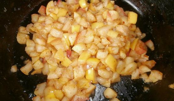 французские тосты с яблоками