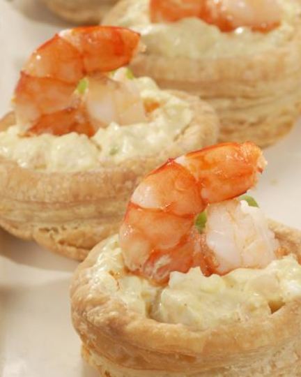 Рецепт волованов с креветками