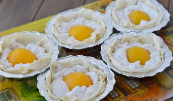 постный десерт яичница