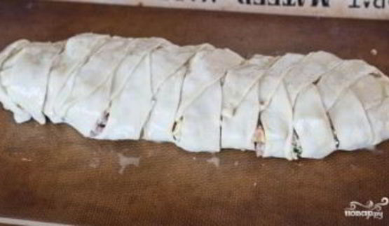 яичница-болтунья в слоеном тесте