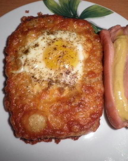 Рецепт яичницы по-украински с сыром