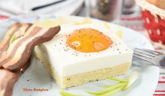 яичница с беконом на десерт