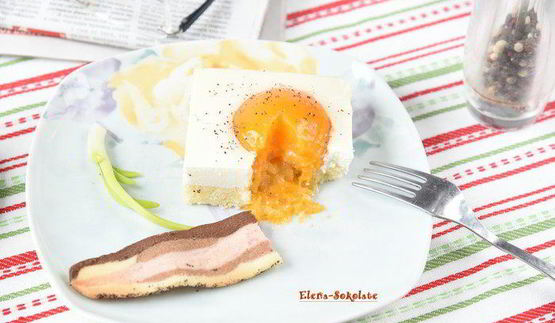 яичница с беконом на десерт