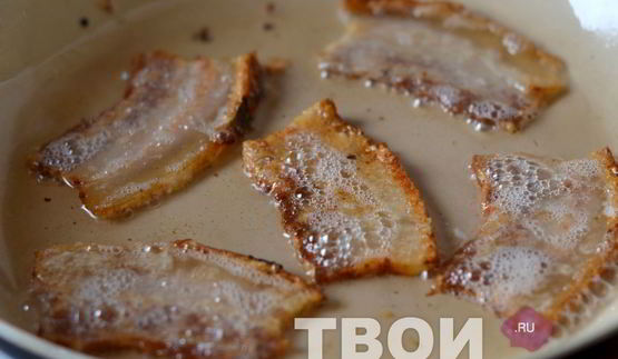 яичница с беконом
