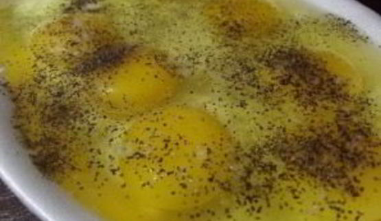 яичница с грибами и сыром