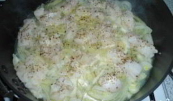 яичница с рыбой