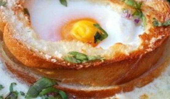 яичница в хлебе в духовке