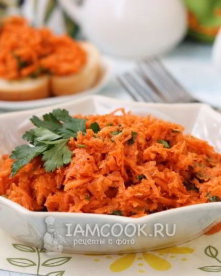 Рецепт закуски из моркови с хреном