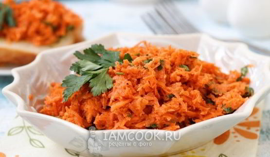 закуска из моркови с хреном