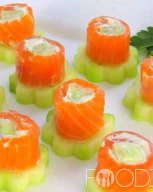 Закуска из семги