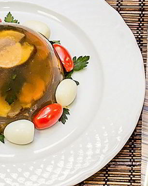 Заливное из грибов