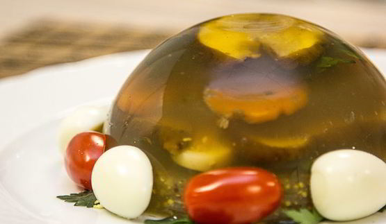 заливное из грибов