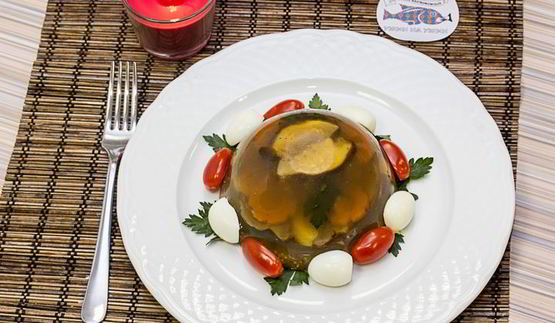 заливное из грибов