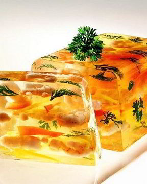 Заливное из креветок