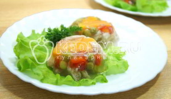 заливное из курицы праздничное