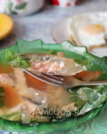 Рецепт заливного из семги