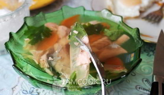 заливное из семги