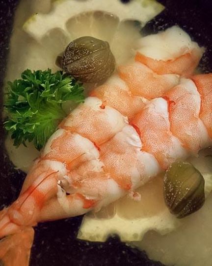 Рецепт заливного из судака и креветок