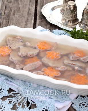 Заливное из языка