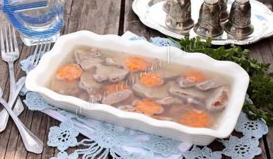 заливное из языка