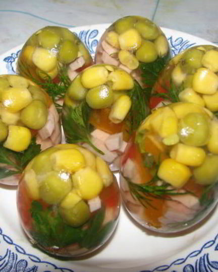 Рецепт заливных яиц