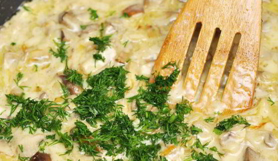 блинная улитка с грибным жюльеном